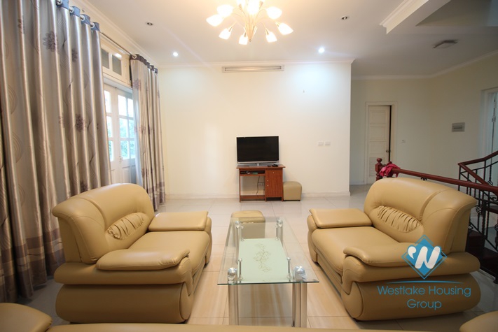 Large size and fully furnished house available for lease in Ciputra, Tay Ho district, Hanoi